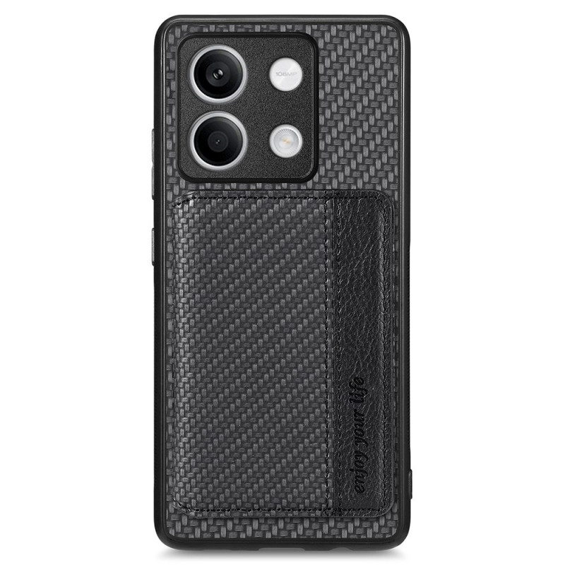 Xiaomi Redmi Note 13 hoesje 5G textuur koolstofvezel kaart etui