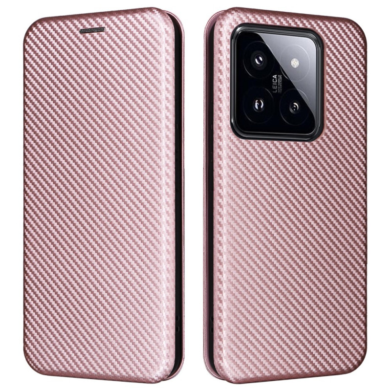 Flip cover Xiaomi 14 Pro koolstofvezel
