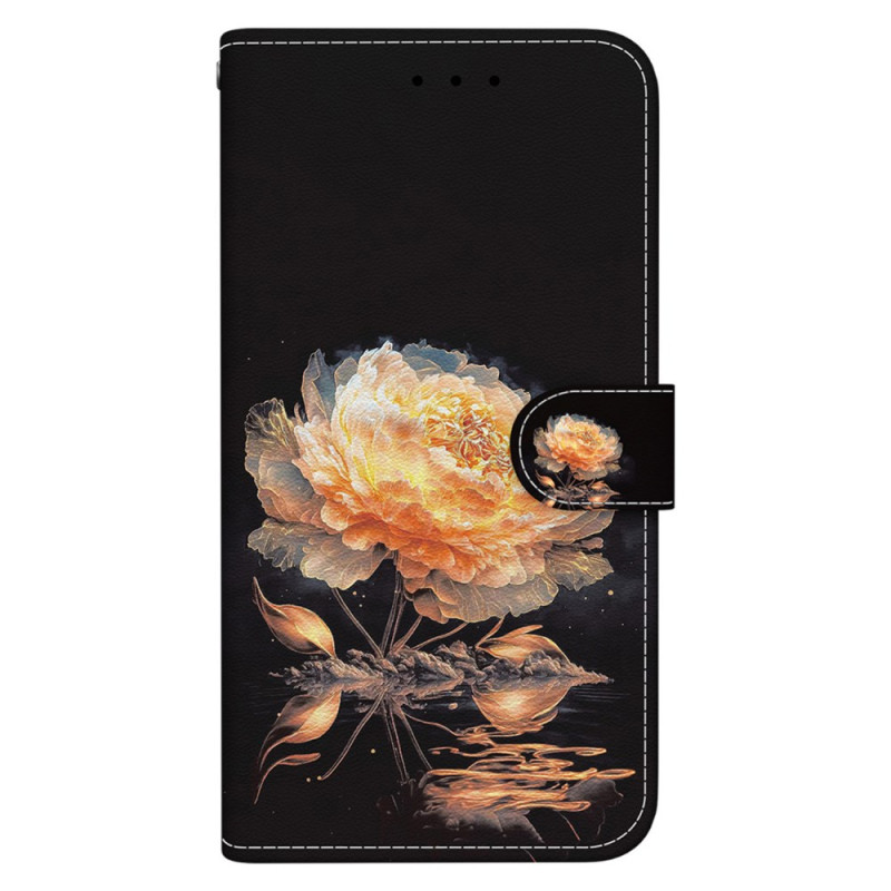 Honor Magic 5 Lite Gold Peony Strap Case