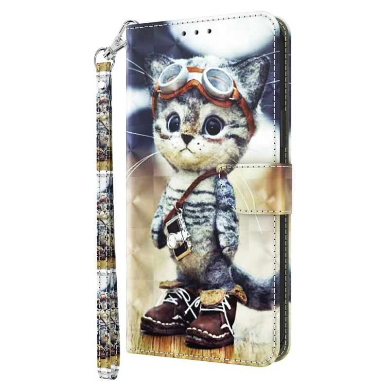 Honor Magic 5 Lite Aviator Cat Strap Case