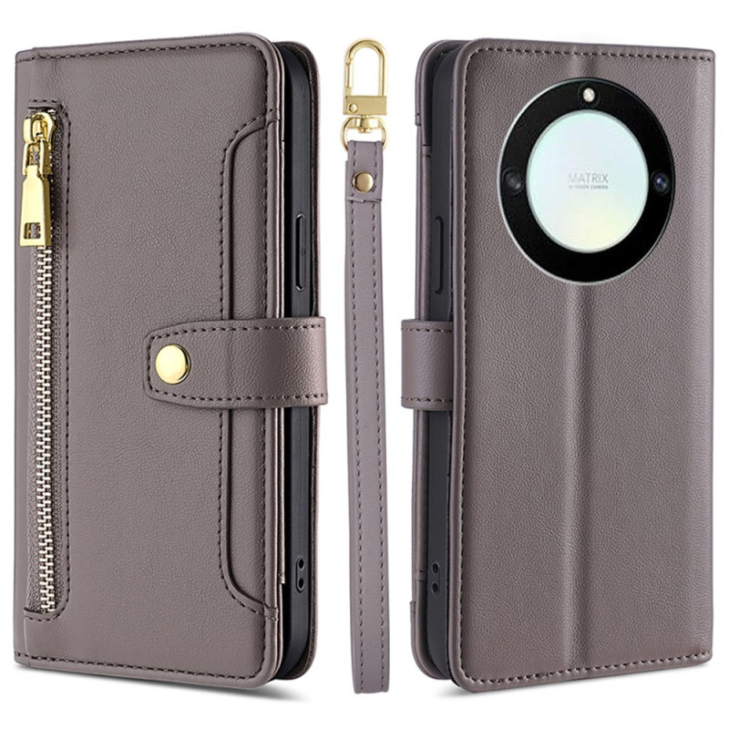 Honor Magic 5 Lite 5G / X9a etui met sleutelkoord en schouderriem