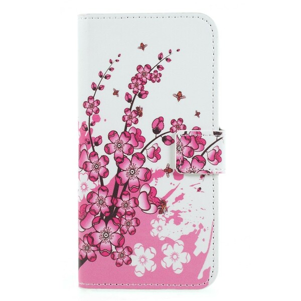 Huawei P Smart Tropical Bloemen Hoesje