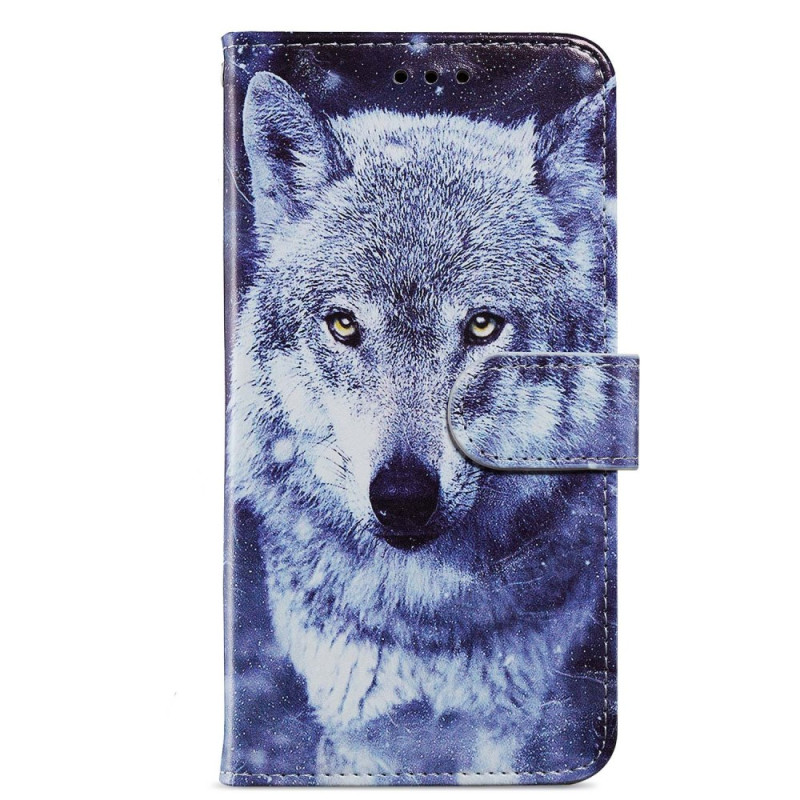 Xiaomi Redmi Note 12S sleutelkoord hoesje witte wolf