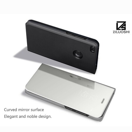 Bekijk Cover Huawei P8 Lite 2017 Spiegel en leer effect
