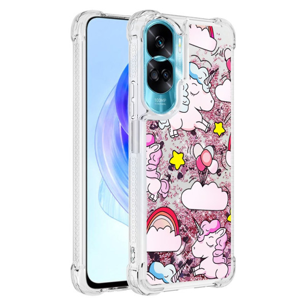 Honor 90 Lite Glitter Etui Cartoon Serie