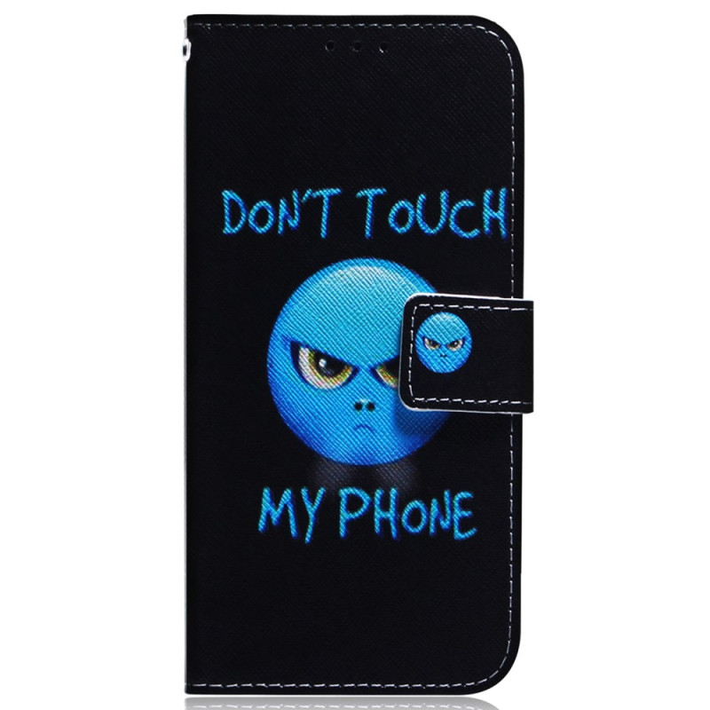 Samsung Galaxy A55 5G Emoji Telefoonhoesje Raak mijn telefoon niet aan