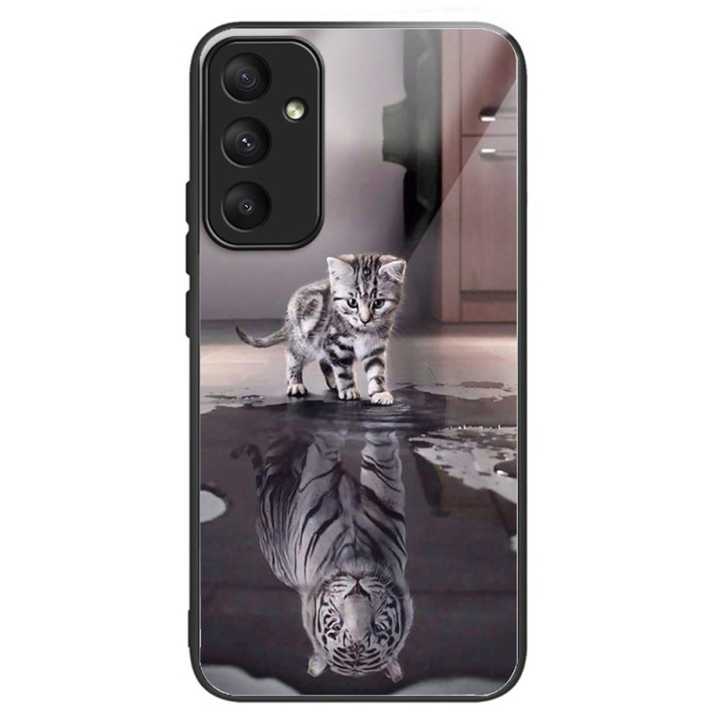 Samsung Galaxy A55 5G Gehard glazen hoesje Kitten Dream