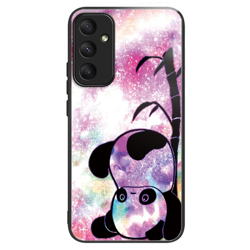 Samsung Galaxy A55 5G Cover Gehard Glas Schattige Panda