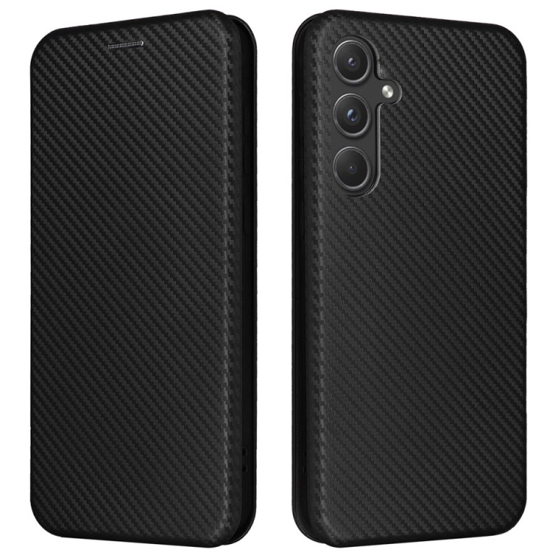Flip cover Samsung Galaxy A55 5G Textuur Koolstofvezel