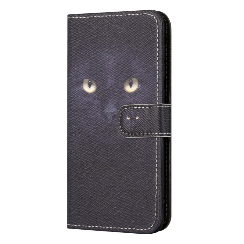 Samsung Galaxy A35 5G Zwart Cat Strap Hoesje