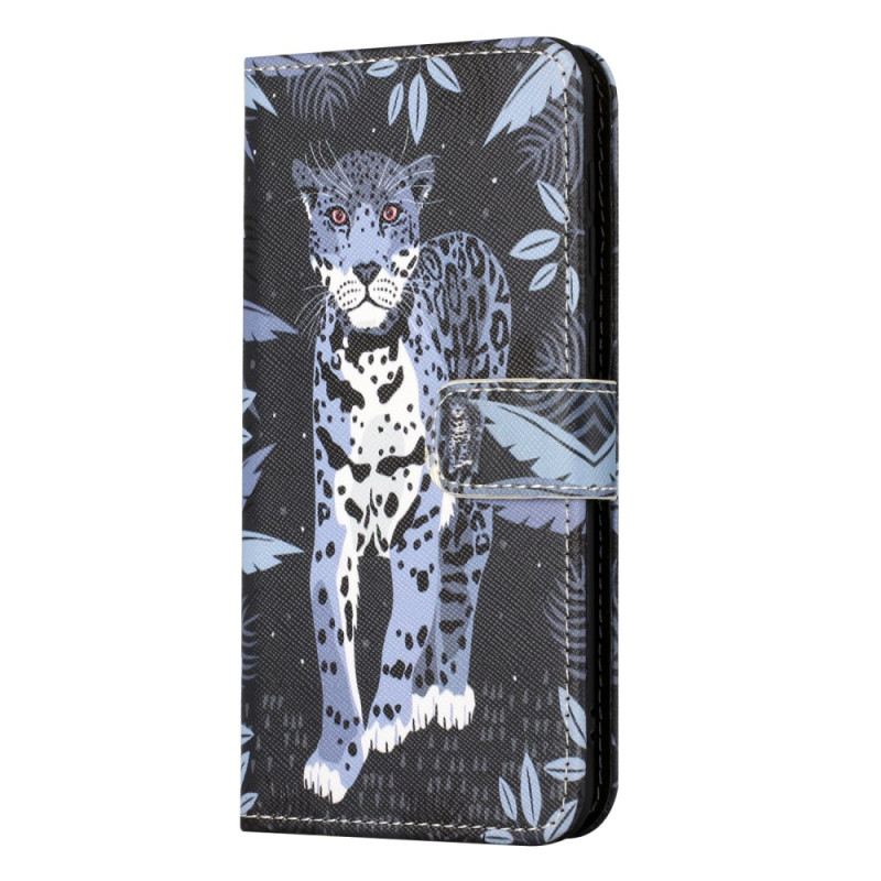 Samsung Galaxy A35 5G Leopard Strap Case