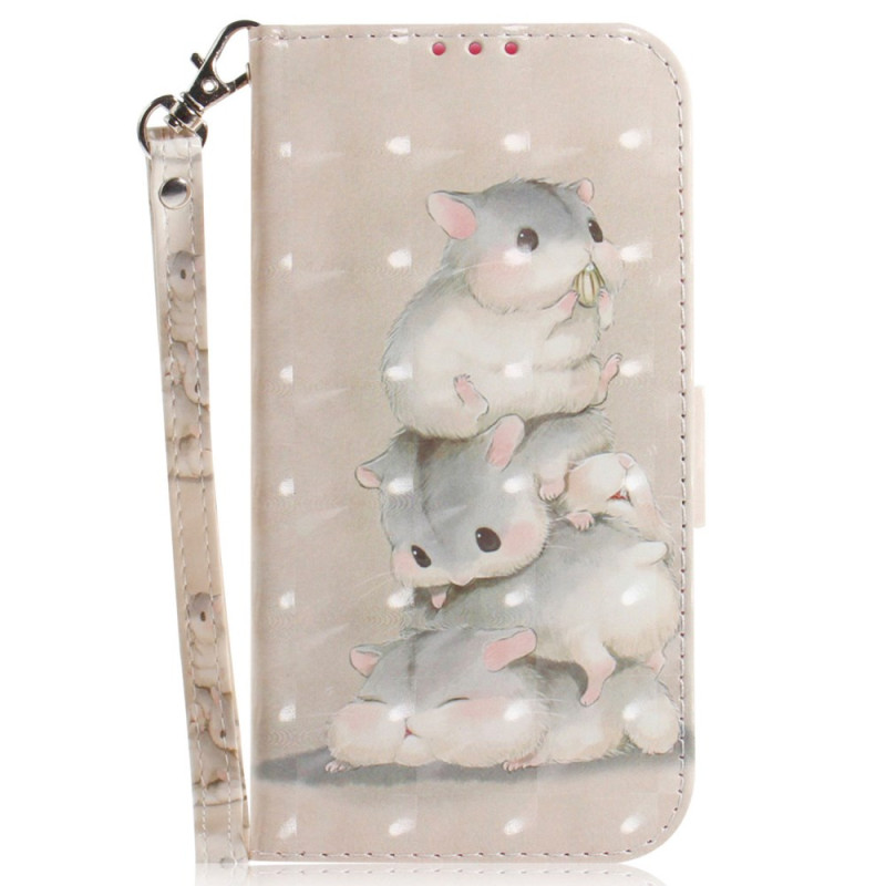 Samsung Galaxy A35 5G Strap Hamsters Hoesje