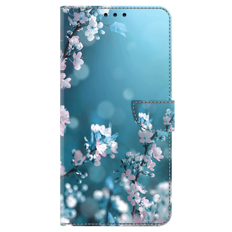 Samsung Galaxy A15 Hoesje Wit Bloemen