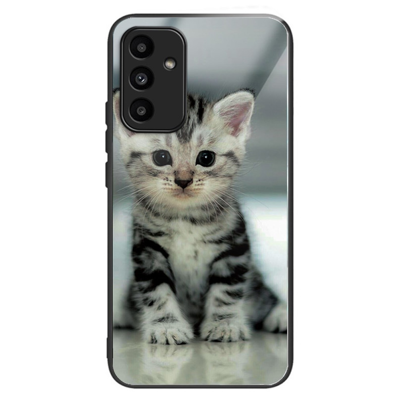 Samsung Galaxy A15 5G / A15 Gehard Glas Hoesje Kitten