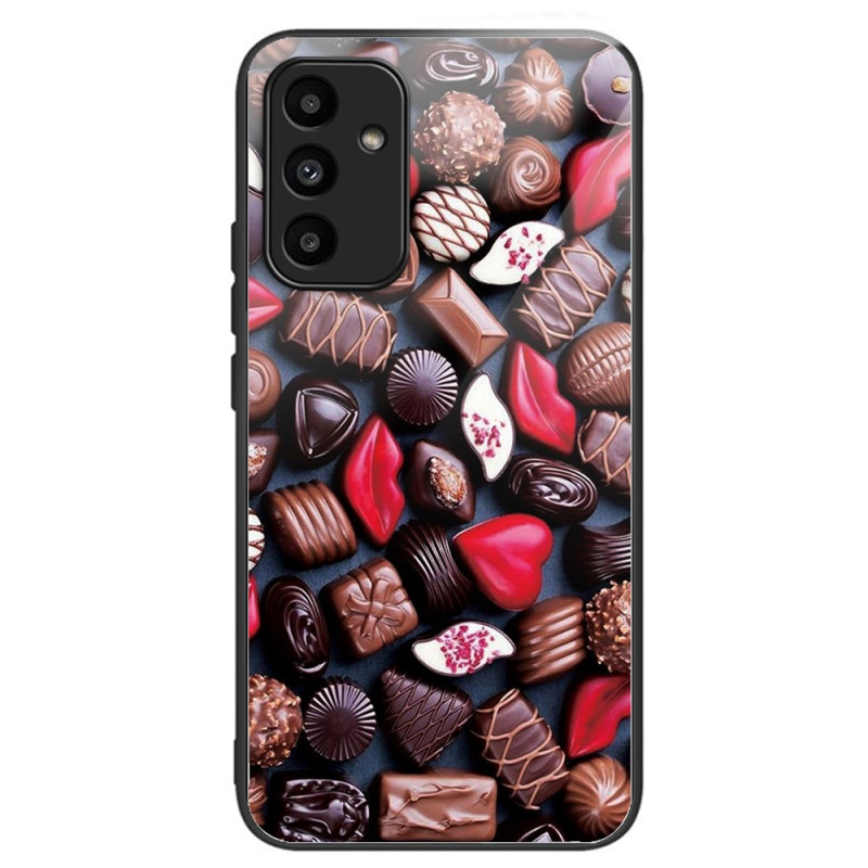 Samsung Galaxy A15 5G / A15 Chocolate behuizing met gehard glas