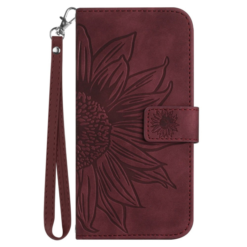 Samsung Galaxy A15 Zonnebloem Lanyard Hoesje