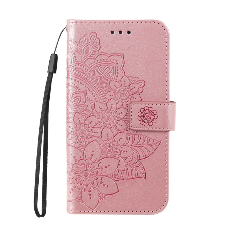 Samsung Galaxy A35 5G Bloem Mandala Strap Hoesje