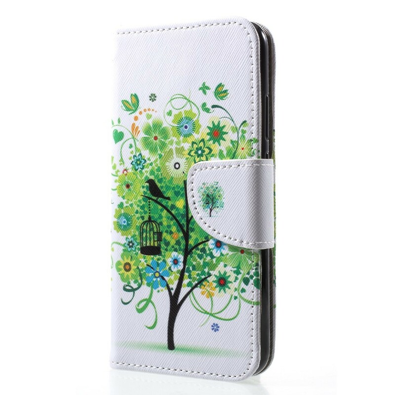 Huawei P20 Lite Bloem Boom Hoesje Huawei P20 Lite Bloem Boom Hoesje