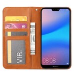 Flip cover Huawei P20 Lite kunstlederen kaarthoesje