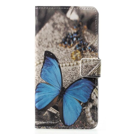Hoesje Huawei P20 Pro Vlinder Blauw
