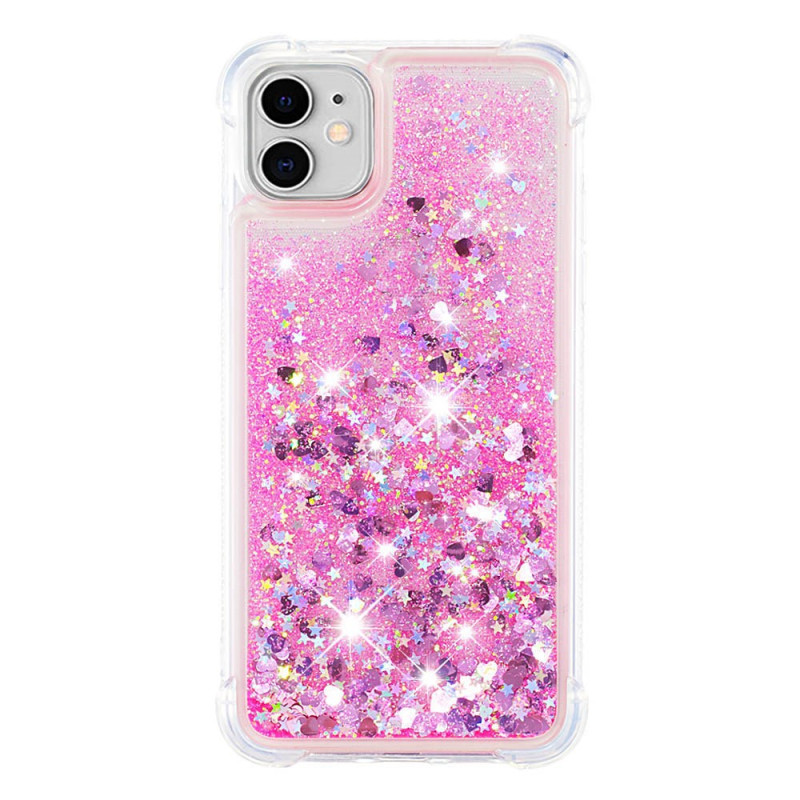 iPhone 11 hoesje 6,1 inch Glitter verstevigde hoeken