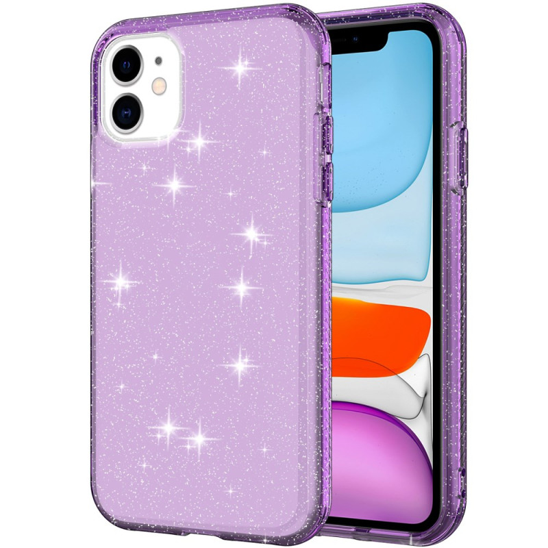 Transparant Glitter iPhone 11 hoesje
