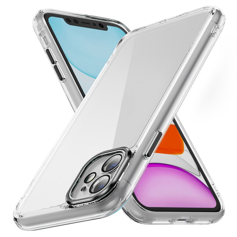 Hoesje iPhone 11 Transparant Lensframe Gekleurd