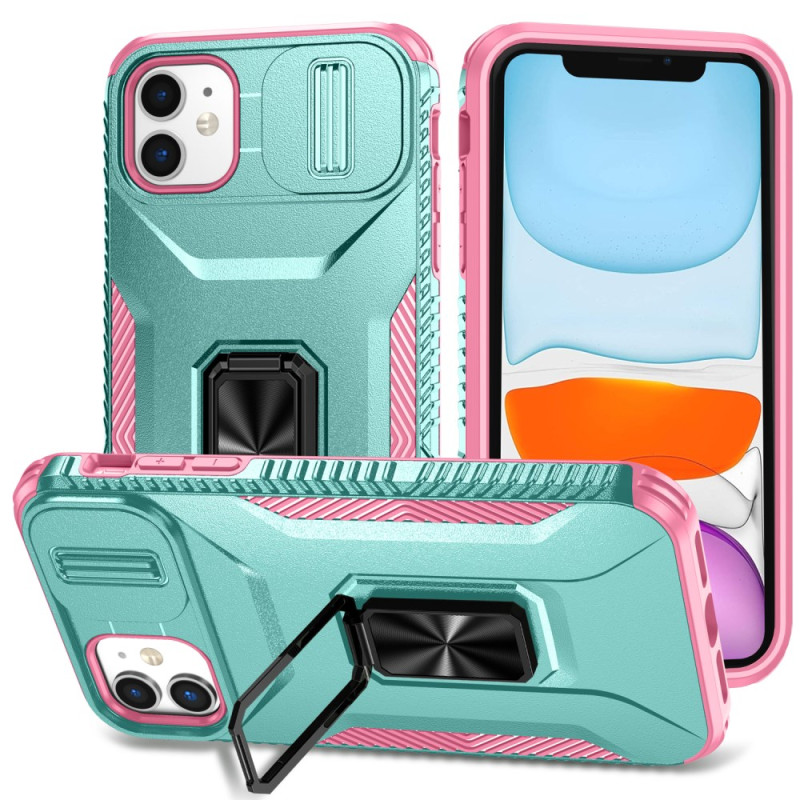 iPhone 11 Tweekleurig Hoesje Schuiflens Houder en Beschermer