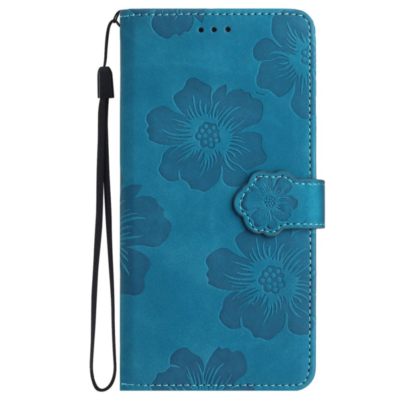 Hoesje iPhone XR klaverpatroon met riem