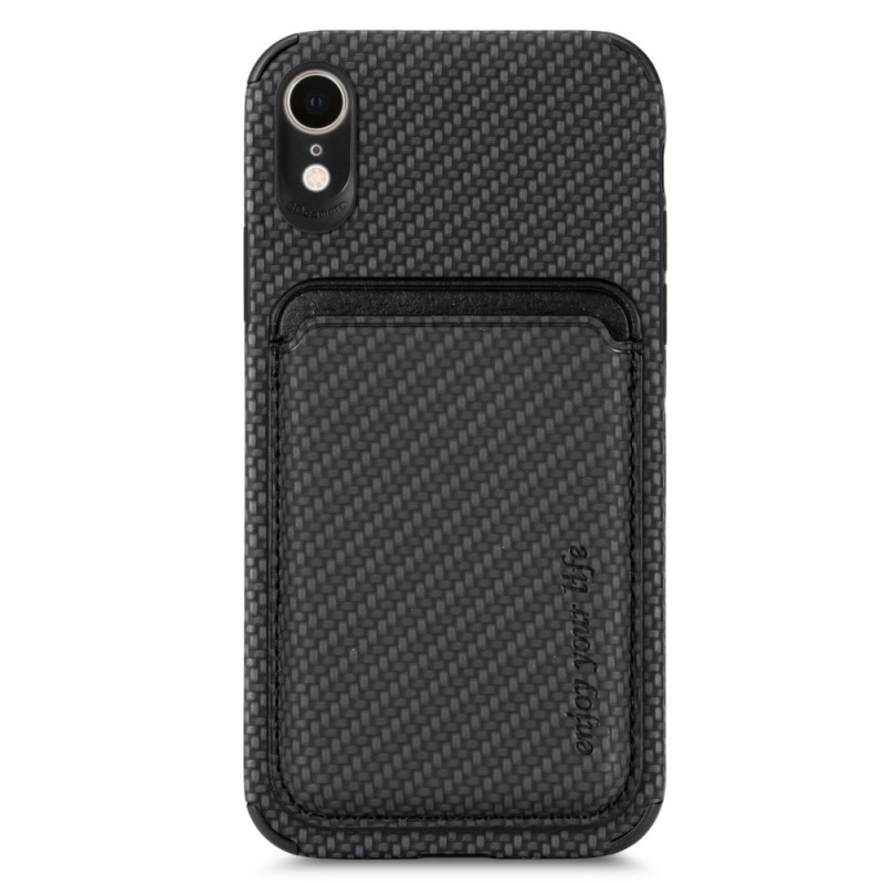 iPhone XR Carbon Fibre Afneembare Kaarthoes