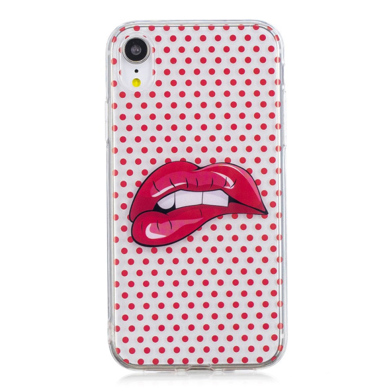 iPhone XR hoesje rode lippen