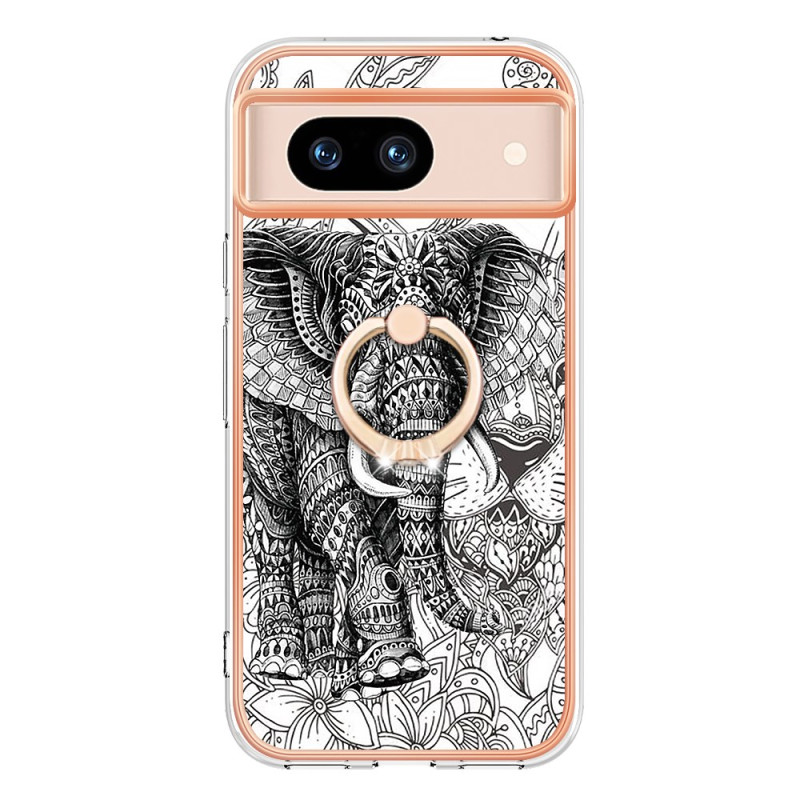 Google Pixel 8 Hoesje Totem Olifant Ring-Supporter