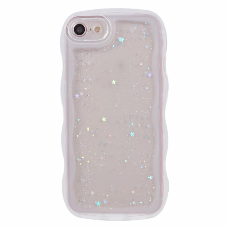 Coque iPhone SE 3 / SE 2 / 8 / 7 Bords Ondulés Paillettes