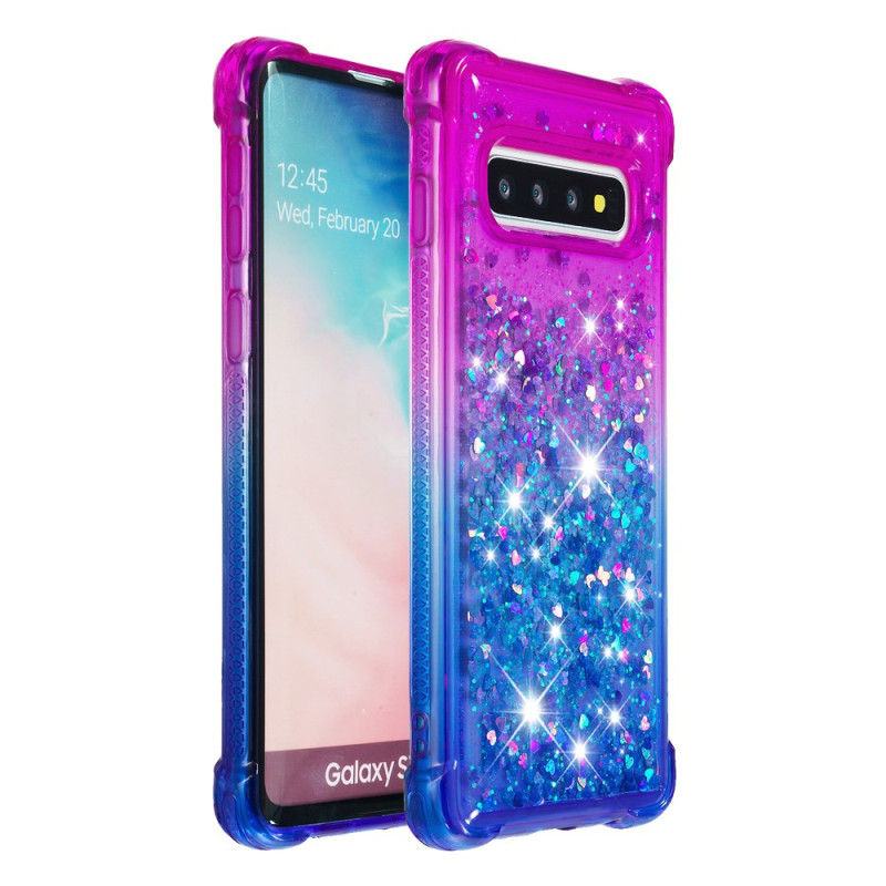 Samsung Galaxy S10 Glitter Kleurverloop Hoesje