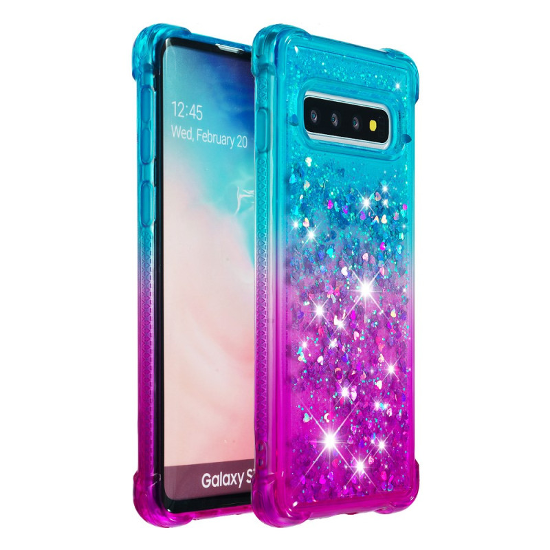 Samsung Galaxy S10 Glitter Kleurverloop Hoesje
