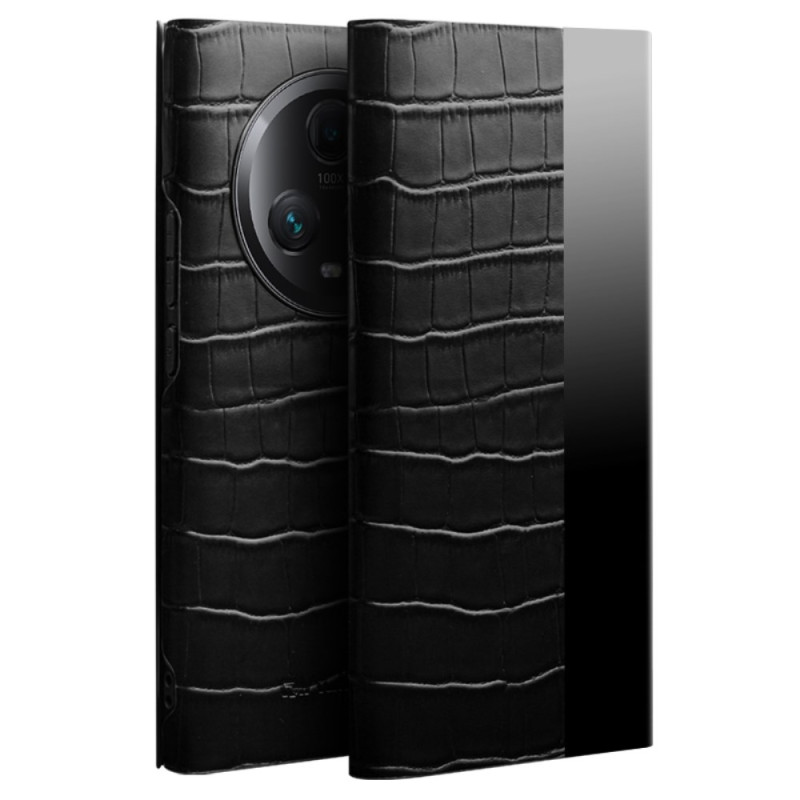 Flip Cover Honor Magic 5 Pro Echt Leer Krokodil Textuur QIALINO