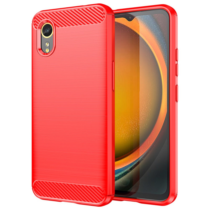 Samsung Galaxy Xcover 7 Geborsteld Koolstofvezel Hoesje