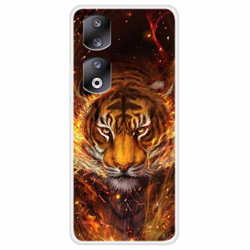 Honor 90 Afbeelding van een vlammende tijger