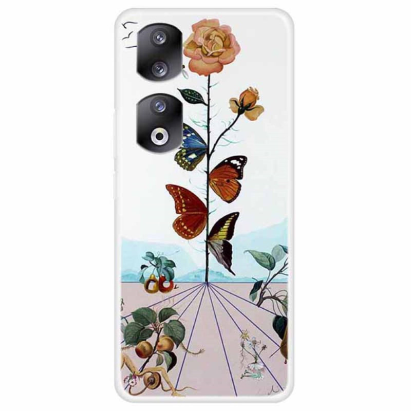 Honor 90 Case Bloemen en Vlinders