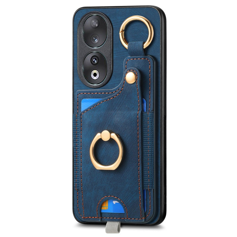 Honor 90 Retro hoesje met steunring en kaarthouder