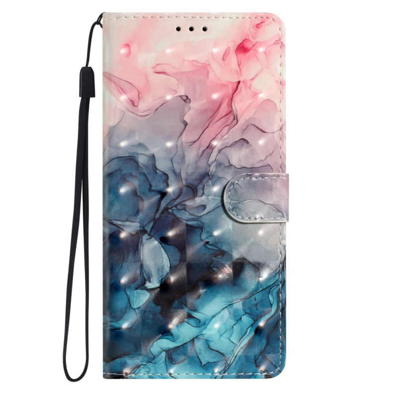 Honor 90 Roze en Blauwe Marmeren Bandkoffer