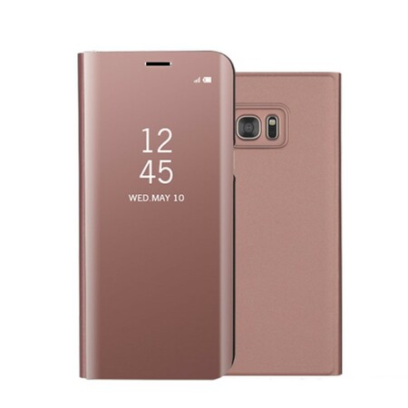 Bekijk cover Samsung Galaxy S7 Edge Spiegel en leer effect
