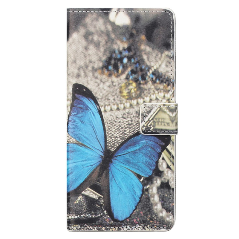 Hoesje Xiaomi Redmi Note 13 Pro 5G / Poco X6 5G Vlinderblauw