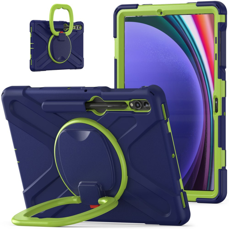 Samsung Galaxy Tab S9 FE Plu /S9 Plus/S8 Plus/S7 Plus/S7 FE Multifunctionele hoes met roterende steun en handvat