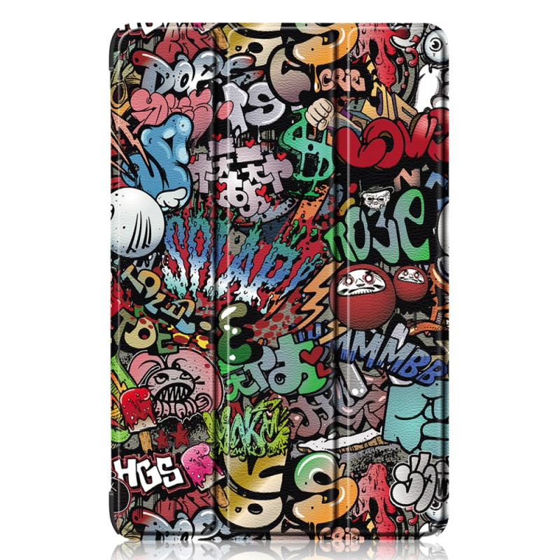 Slimme Samsung Galaxy Tab S9 FE Plus hoes Graffiti