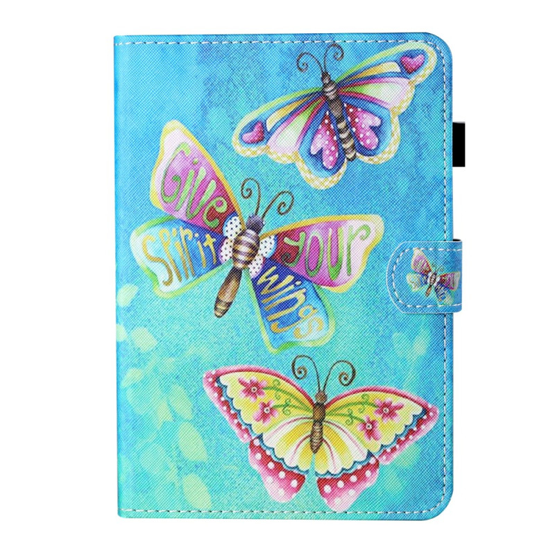 Samsung Galaxy Tab A9 hoesje Gekleurde vlinders