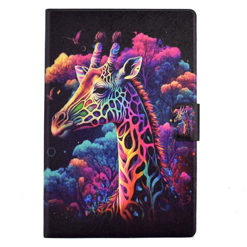 Samsung Galaxy Tab A9 Cover Giraffe Gekleurd