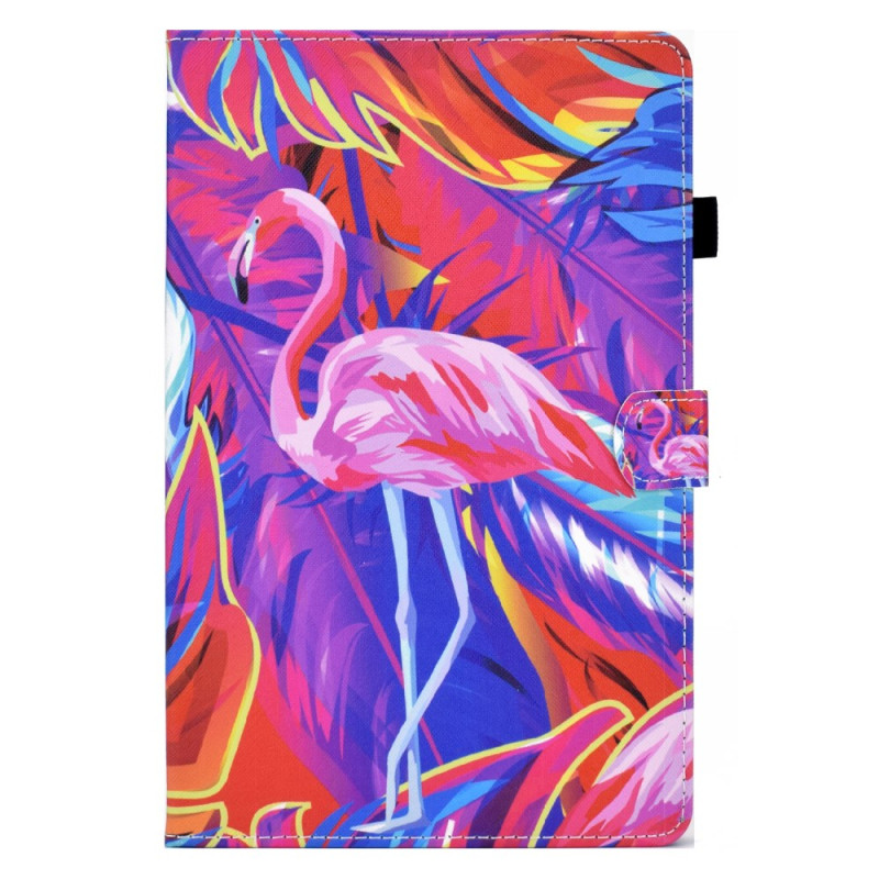 Samsung Galaxy Tab A11 / A9 Hoesje Roze Flamingo