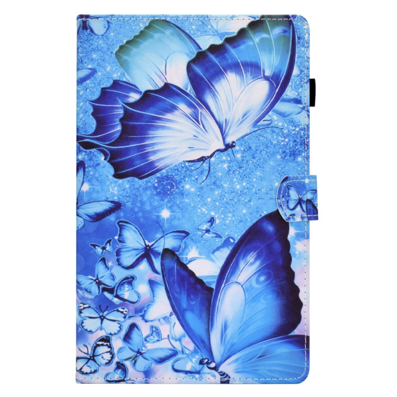 Samsung Galaxy Tab A11 / A9 Hoesje Blauwe Vlinders