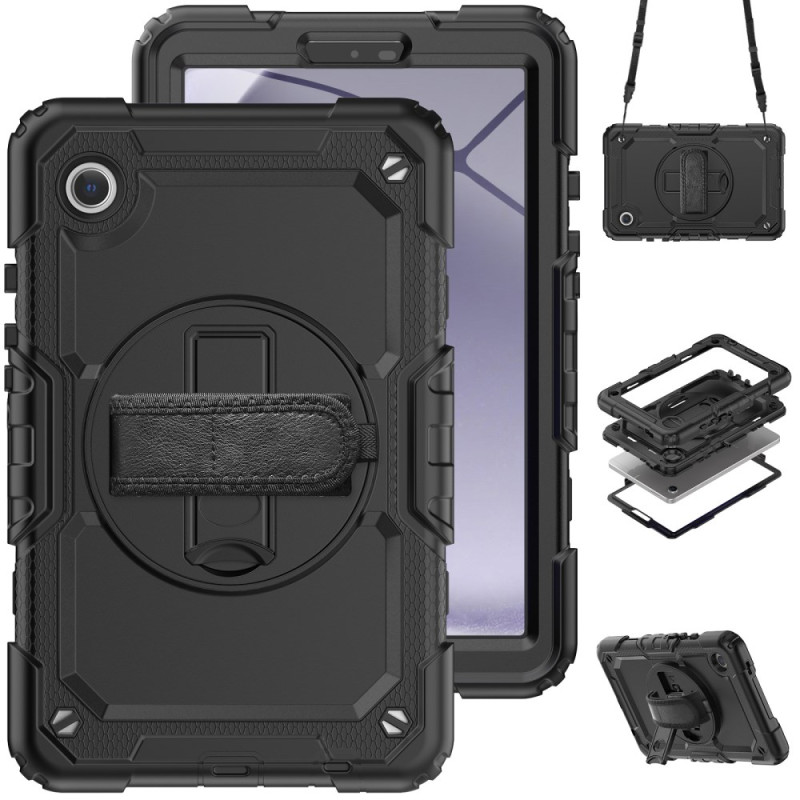 Samsung Galaxy Tab A9 Ultra Resistant Hoesje met Schermbeschermer en Schouderriem